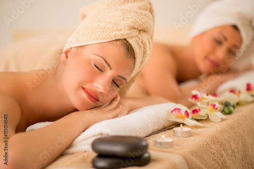 Two Girls In The Spa Centre