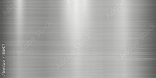 Realistic metal texture background with lights, shadows and scraths in gray tint. Perfect for your metal industry design
