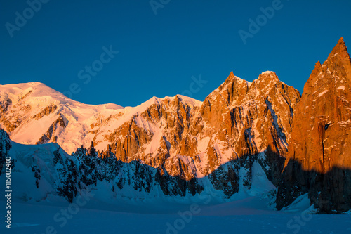 Sunrise over Mont Blanc