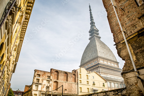 View of the Mole Antonelliana, in Torino, Italy.