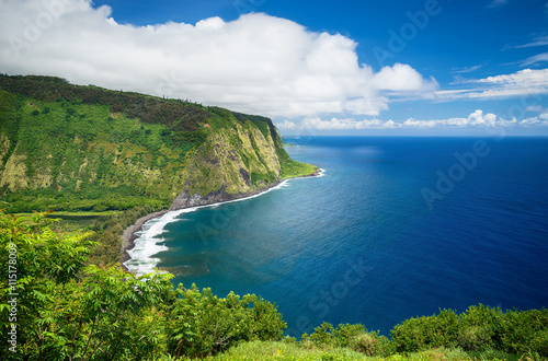 View from Waipio Valley Lookout on Big Island Hawaii