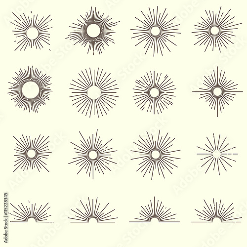 Sunburst Monochrome Design Collection