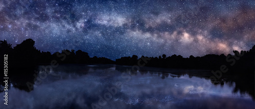 Milky Way over the lake