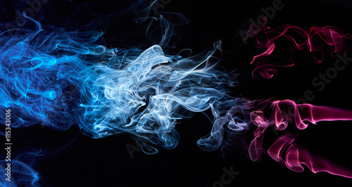 coloured abstract smoke