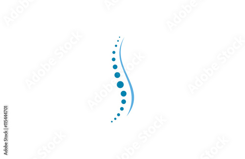 spine diagnostic vector logo