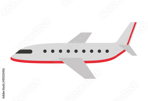 airplane silhouette isolated icon design