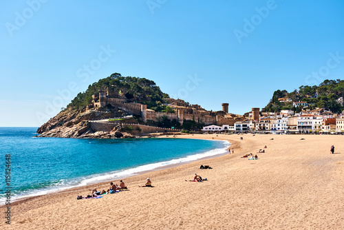 View of a Vila Vella. Tossa de Mar. Spain