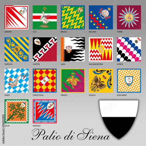 palio of siena flags