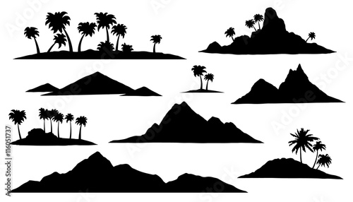 island silhouettes