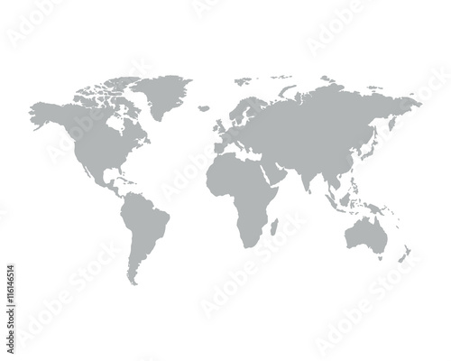 Gray similar world map.