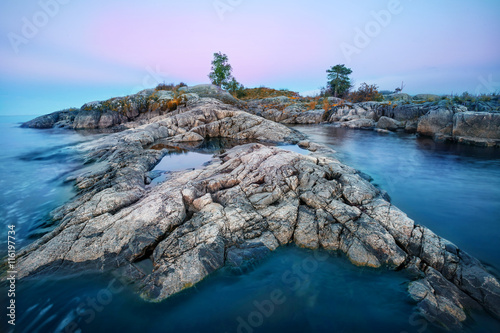 Mysterious stone beach