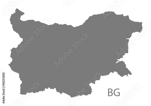 Bulgaria Map grey