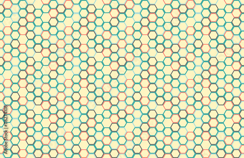 Bee honey comb pattern. Honeycomb seamless background. Simple texture. hive bees wax Illustration. Vector print