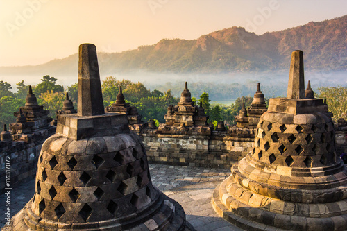 Borobudur Temple, Yogyakarta, Java, Indonesia.