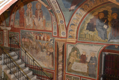 Vestments and paintings in a monastery in the valley of the Bene