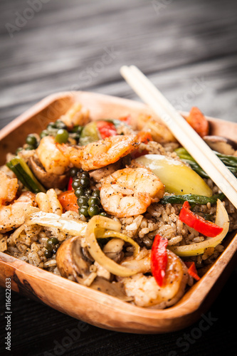 Shrimp rice dish