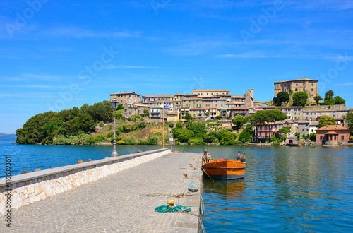 Summer on the Bolsena lake (Lazio, Italy) - The town of Capodimonte