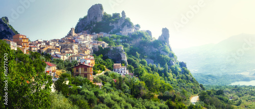 beautiful scenery of Italian villages (borgo) - Pennadomo in Abruzzo