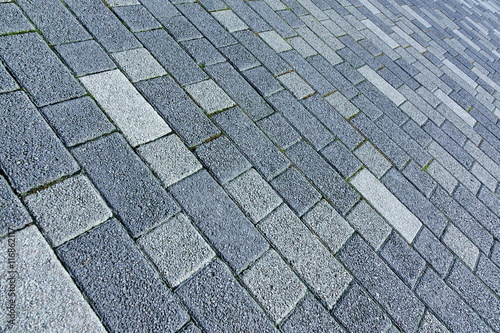 Patio Floor Or Pavement Made From Concrete Brick Bloks Backgroun