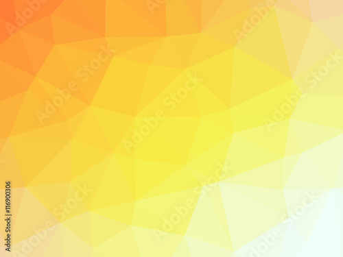 Gold yellow gradient polygon shaped background