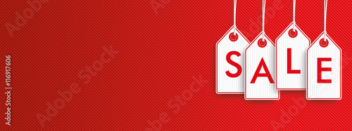 Hanging Price Stickers Sale Header