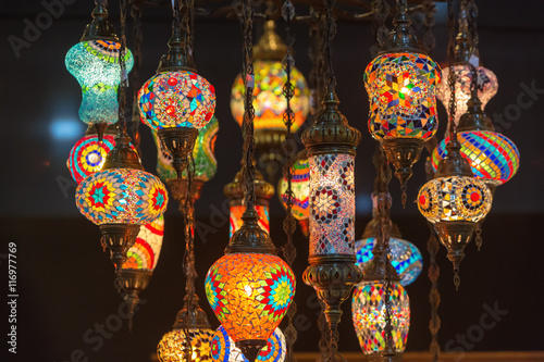 Colorful Moroccan style lanterns