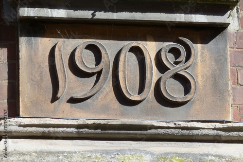 1908 year that house was built sign