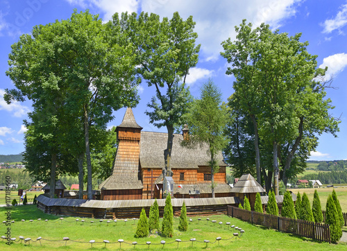 Wooden gothic church of the Archangel Michael in Debno, inscribed on the UNESCO World Heritage list