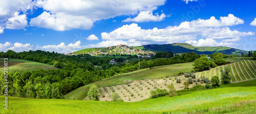 scenic landscapes and villages of Italy - Montegabbione in Umbria