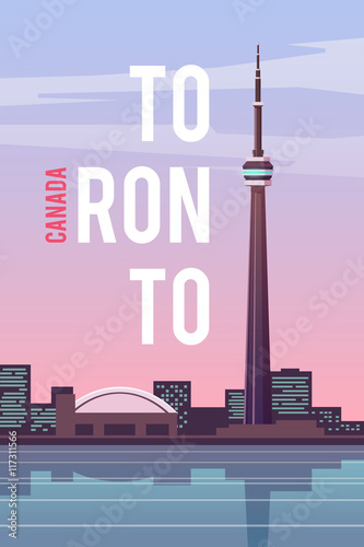 Toronto. Vector poster.