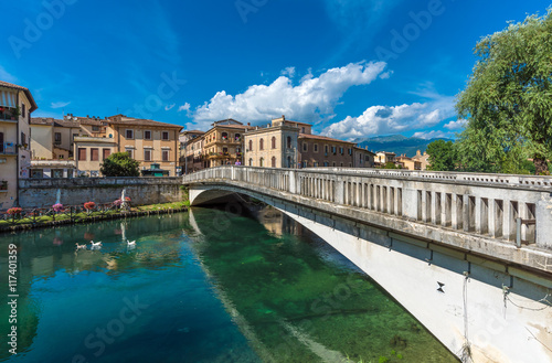 Rieti (Italy) - The Sabina's city, in Lazio region, under Mount Terminillo and crossed by the river Velino.