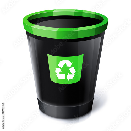 Recykling - segregacja odpadów - szkło