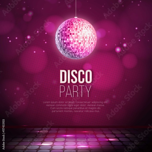 Disco party background