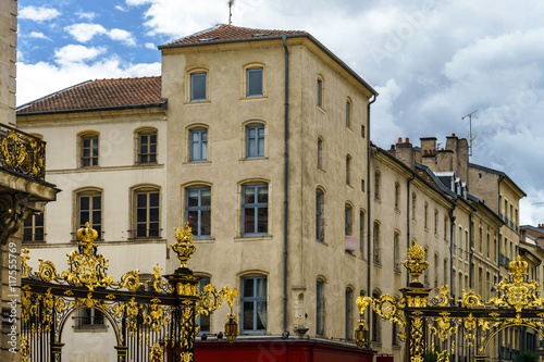 Old buildings on the street of Nancy, France