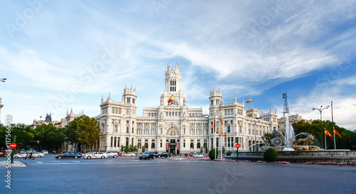 Palacio de Comunicaciones at Plaza de Cibeles in Madrid, Spain