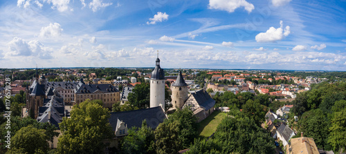 Aerial View Altenburg Thuringia Castle old medieval town