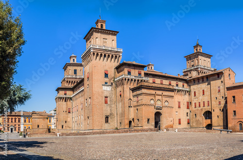 Estense castle of Ferrara. Emilia-Romagna. Italy.