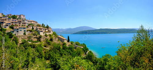 Sainte Croix Du Verdon Provence, Alpes, France - View of the place