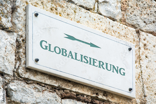 Schild 117 - Globalisierung