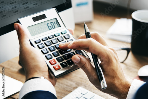 Calculate Balance Financial Accounting profit Debt Concept