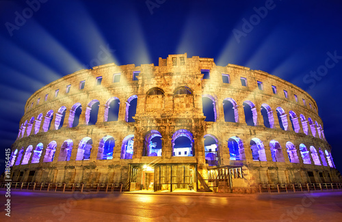 Ancient Roman Amphitheater in Pula, Croatia