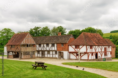 Reconstructed medieval buildings
