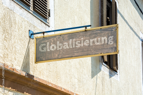 Schild 116 - Globalisierung