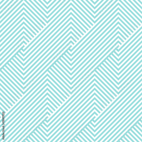 Chevron pattern seamless green aqua and white colors. Fashion design pattern seamless . Geometric stripe abstract background vector.