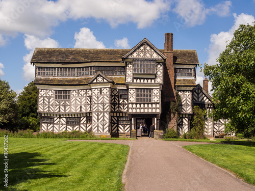 Congleton, Cheshire, Uk. August 8th 2016. Spectacular example of tudor building, Little Moreton Hall, Congleton, Cheshire, UK