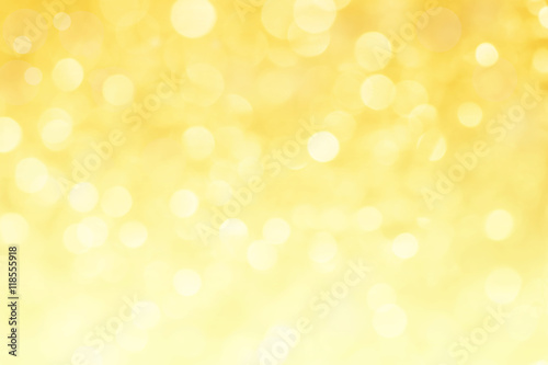 abstract yellow light bokeh for background