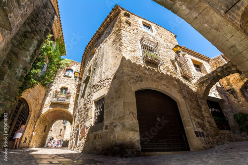 rural village of pals at catalonia, spain