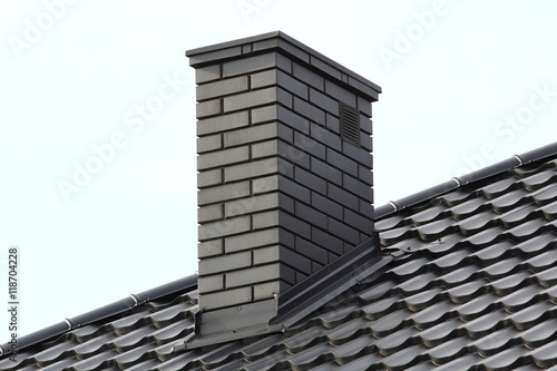 chimney on roof