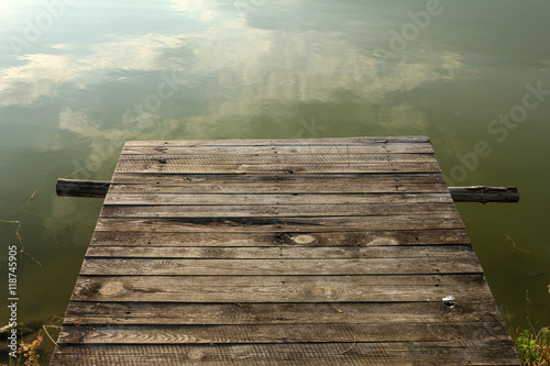 rustic wooden pier
