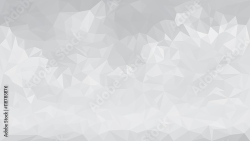 Abstract gray low polygon monochrome triangular mosaic background for business template design. Geometric grey gradient poly style rumpled triangle illustration.